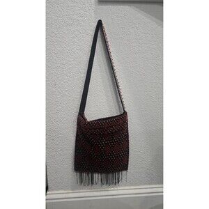 Vintage festival style beaded purse Made in hong kong